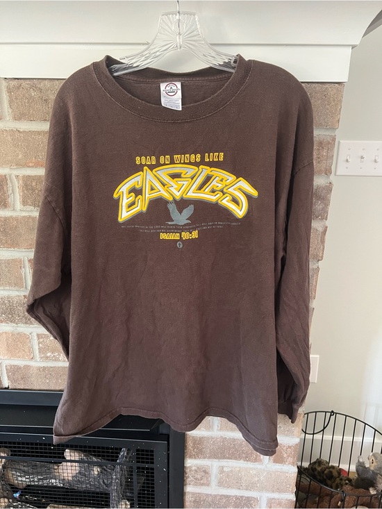 Delta Other - Delta Brown Tee with Red Logo Ring